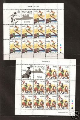Malta 584 585 complete set - complete,
