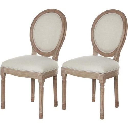 Lot chaises médaillon - de,