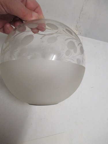 Globe verre grave lampe - globe,