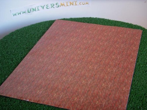 Feuille briques rouge - 2,