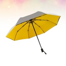  Parapluie rafraîchissant double couche en titane argenté, résistant aux