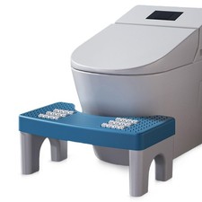 Tabouret de toilette pour adulte - Antidérapant - Avec roues de massage - Por...