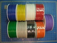 8m Fil isolé souple Dia ext 0,56 mm 10 couleurs décodeur digital éclairage LED