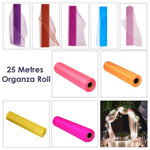 29cm 25m organza tissu - x,