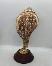 Hindou Prêtre Ritual Conque Coque RAM,Sita,Laxman,Hanuman Fin Main Sculpté,Rl