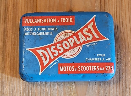 Vintage boite metal dissoplast - vintage,