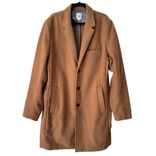 Gap wool blend crombie coat - wool,