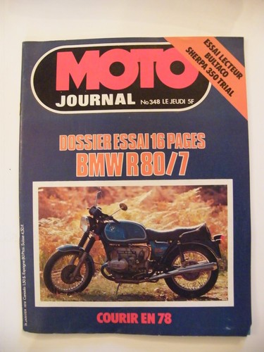 Moto journal janvier 1978 - "moto,