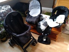 Trois en un Poucette qui adapte nacelle plus cosy avec deux réducteur plus kit t