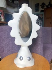 Pierre Casenove, Faïenceries Lunéville, Lampe - Miroir En Céramique / Années 90.