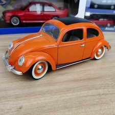 VOITURE MAJORETTE COCCINELLE VOLKSWAGEN ORANGE  1:17 / 1 :18 EN LOOSE