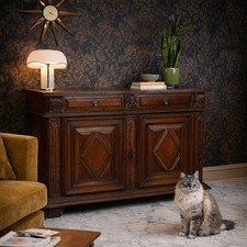 Buffet baroque ancien - ancien, noyer