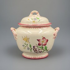 Sucrier Sarreguemines U&C Strasbourg Faïence Anses Bambous Très Bon Etat