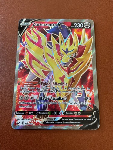 Carte pokémon zamazenta - carte,