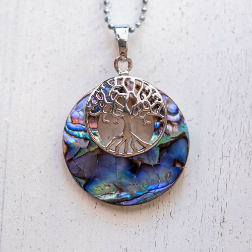 Pendentif rond arbre vie - pendentif,