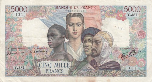 France 5000 francs empire - france,