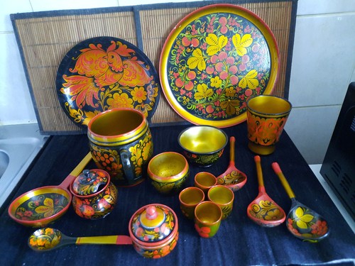 Lot artisanat russe - 17, pièces