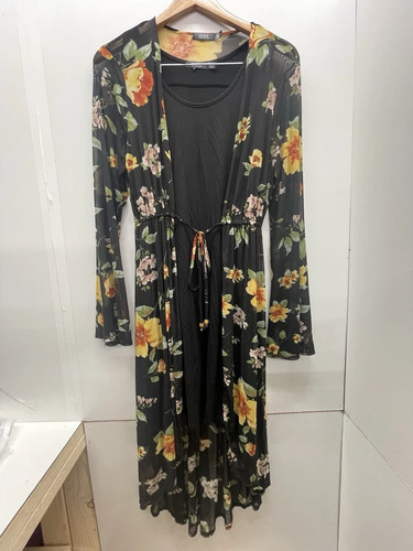 Cure floral piece - piece, tie-front