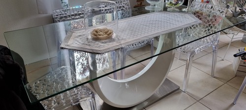 Table salle manger verre - salle,