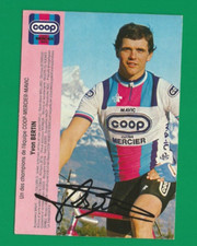 CYCLISME carte cycliste YVON BERTIN équipe COOP MERCIER MAVIC 1983 Signée