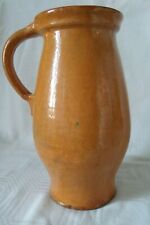 PICHET ANCIEN TERRE CUITE, ART POPULAIRE MARTINCAMP? 26 cm