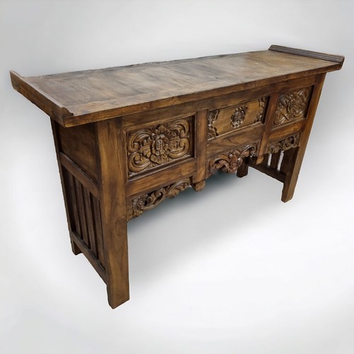 Buffet teck bois massif - en,