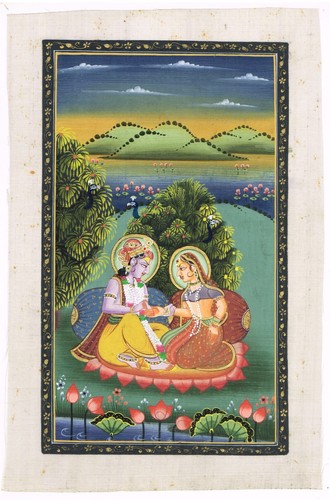 Krishna radha peinture - krishna, de