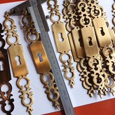 Entrée De Serrure Régence en Bronze  Vieilli  19 CM 