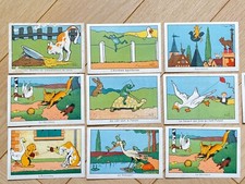 Lot de 10 CHROMOS Images BENJAMIN RABIER  Bon Point - Animaux Tortue Chat Souris