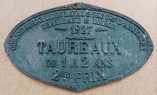 Plaque de concours agricole