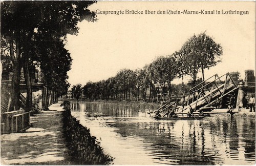 Cpa lothringen brucke uber den - lothringen,