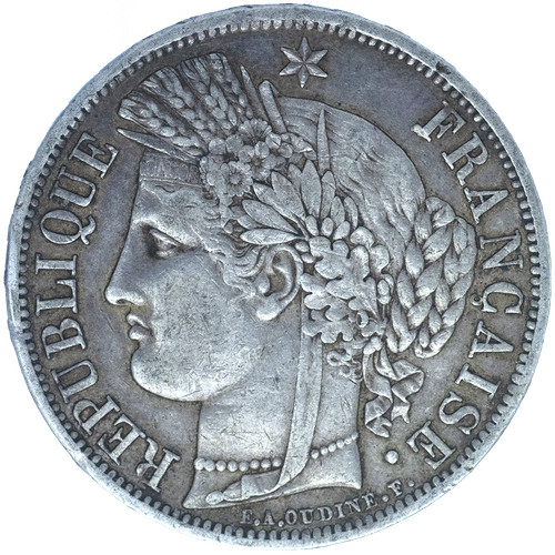 ème république 5 francs - république,