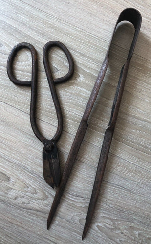 Ancien outils ciseaux - ancien, fer