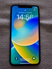 Iphone X 64Go Gris Sidéral débloqué et en bon état