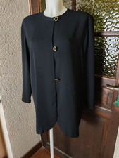 Veste de blazer noire boutons