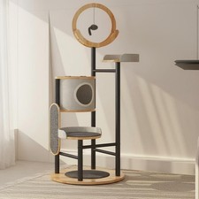 Arbre à chat en bois multifonction robuste