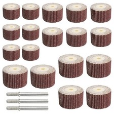 18 Pièces Roue à Lamelles Fraise Compatibles avec Dremel Accessoires 3 Taille...