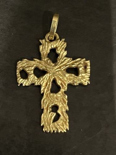 Pendentif croix vintage or - vintage, en