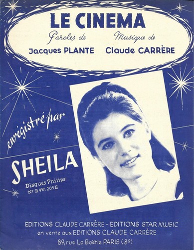 Partition sheila le cinéma - partition,