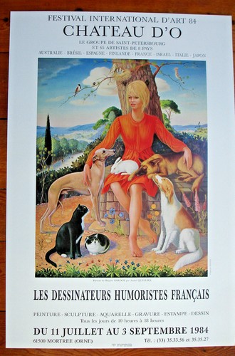 Affiche brigitte bardot 1984 - affiche,