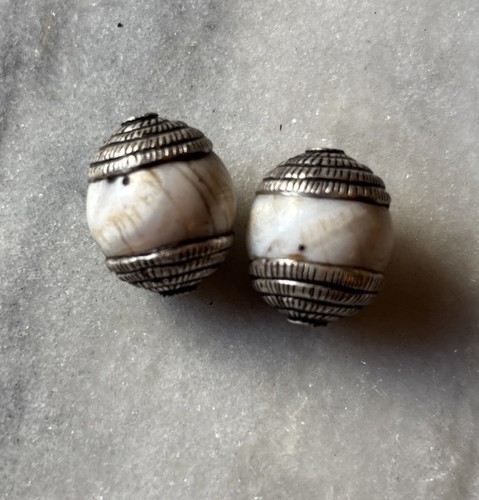 Two pcs vintage tibetan silver - pcs,