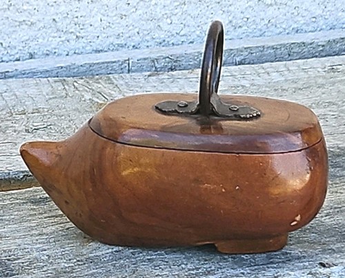 Tabatière ancienne bois en - bois,