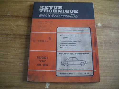 Revue technique peugeot 204 - revue,