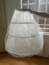 Jupon de Robe Mariage 3 Cerceaux Voile Satin NEUF