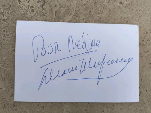 Autographe diane dufresne - autographe,