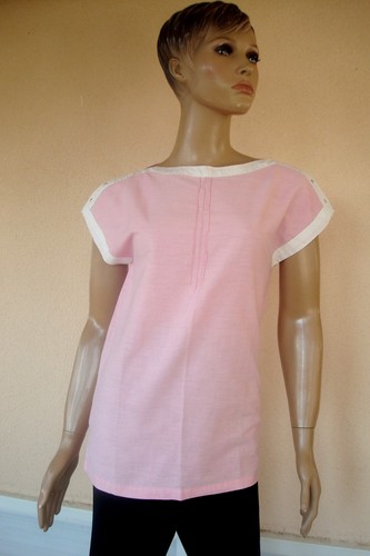 Tunique ete rose blanc - rose, t