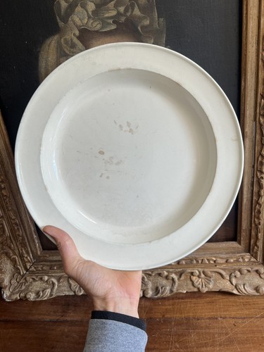 Grand plat rond faïence - grand,