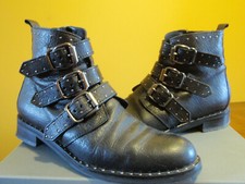 Boots Minelli tout cuir noir