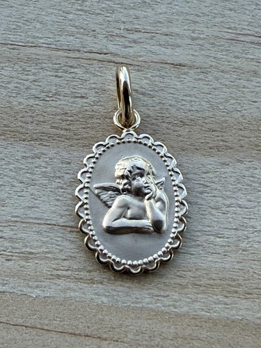 Pendentif ovale plaqué 18 - or,