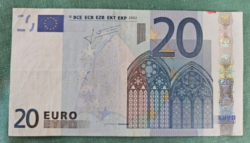 Billet euros 2002 jean - billet, de